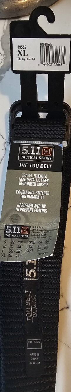 5.11 Tactical Series 1 3/4" TDU Belt in Black XL